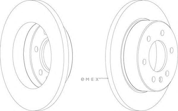 OEM BRAKE DISC REAR-906 FCR311A