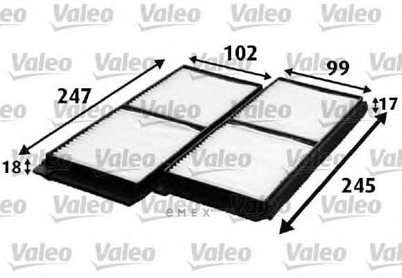 OEM FILTER ASSY, CABIN AIR 715642