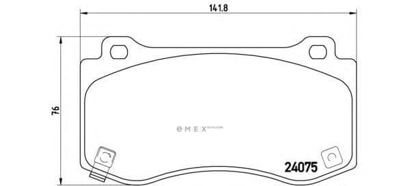 OEM PAD KIT, DISC BRAKE P11023