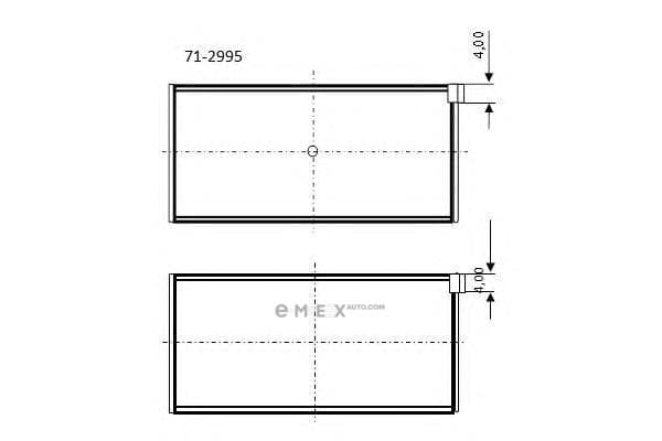 OEM CONTG ROD BEARING M102/230 -84 712995