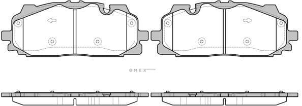 OEM PAD KIT, DISC BRAKE 166700