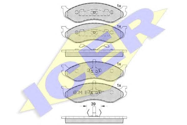 OEM PAD KIT, DISC BRAKE 140968