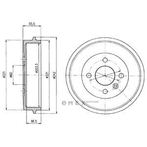 OEM BRAKE DRUM BF346