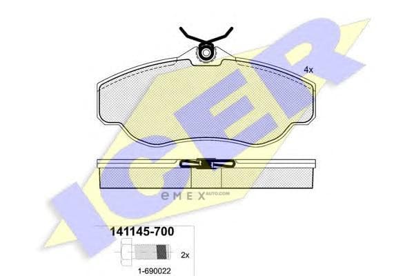 OEM BRAKE PAD LANDROVER 141145