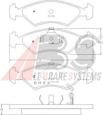 OEM PAD KIT, DISC BRAKE 36886