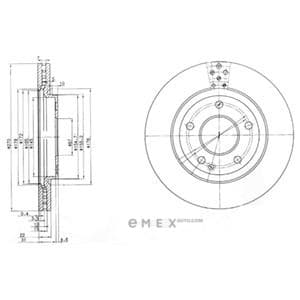 OEM BRAKE DISC (DOUBLE PACK) BG3709