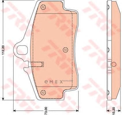 OEM PORSCHE CAYMAN BRAKE PAD SET GDB1757