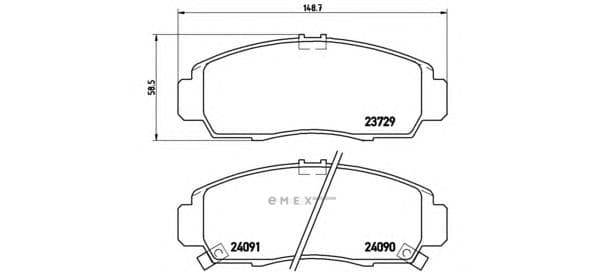 OEM PAD KIT, DISC BRAKE P28034