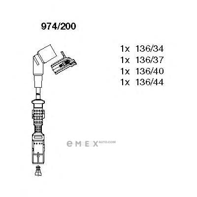 OEM WIRES FOR SPARK PLUGS 974200