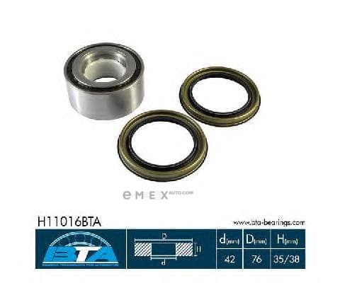 OEM BEARING, HUB H11016BTA