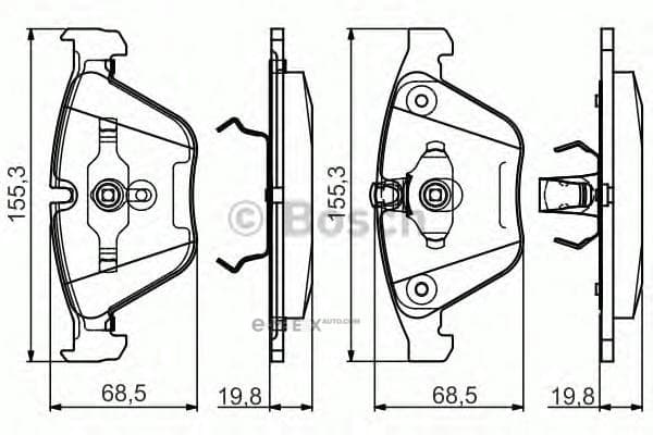 OEM BRAKE PAD FRT-7(E65/E67) 0986495082