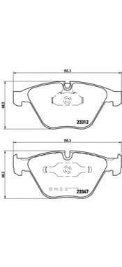 OEM brakepad P06046