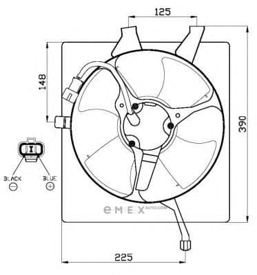 OEM SHROUD ASSY, COOLING FAN 47517