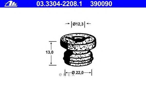 OEM RUBBER WASHER-BMC/ALL MODEL 03330422081