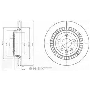 OEM BRAKE DISC (DOUBLE PACK) BG4270