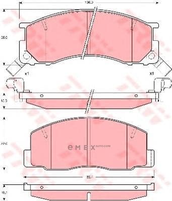 OEM BRAKE PAD GDB1195