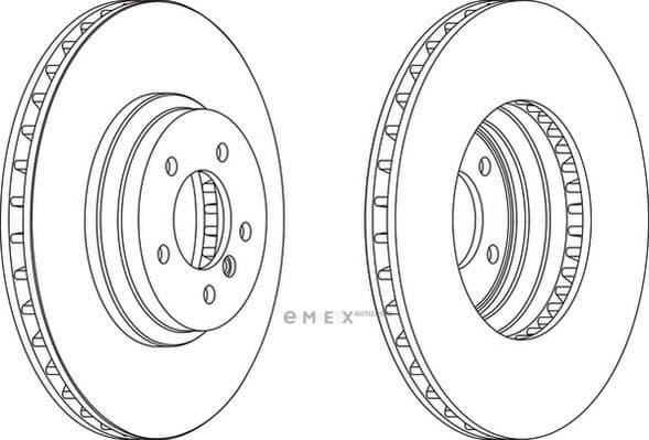 OEM BRAKE DISC/E90/E91/E92/E84 DDF1634C1