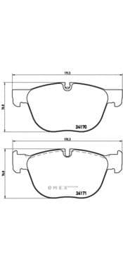 OEM PAD KIT, DISC BRAKE P06049