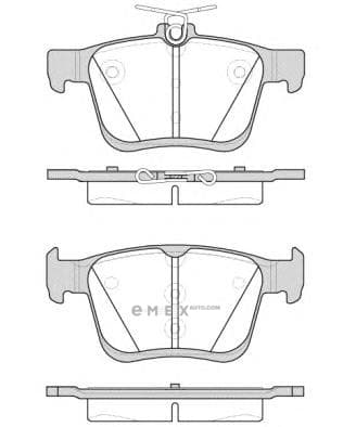 OEM Brake Pad Set, disc brake 151600