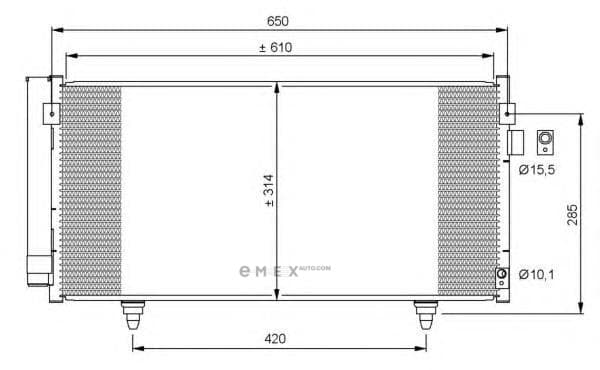 OEM CONDENSER ASSY 35855