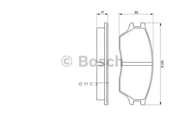 OEM SCHEIBENBREMSBELAGSATZ 0986424136