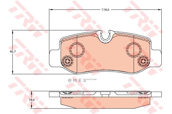 OEM PAD KIT, DISC BRAKE GDB2102