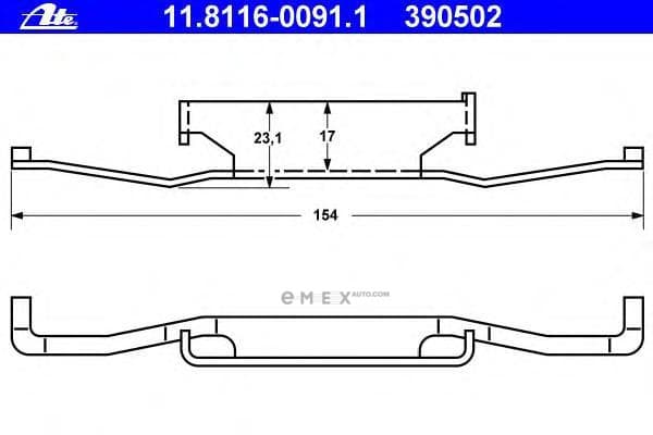 OEM BRACKET, REINFORCEMENT 11811600911