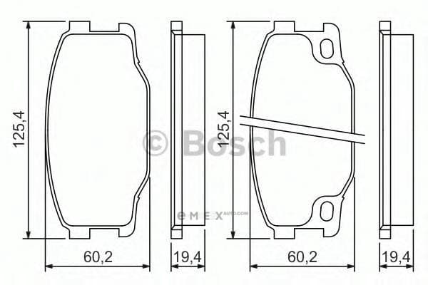 OEM PAD KIT, DISC BRAKE 0986494442