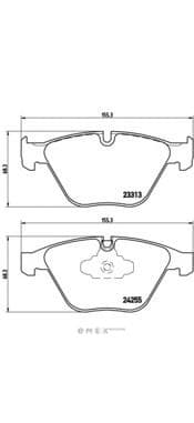 OEM PAD KIT, DISC BRAKE P06055