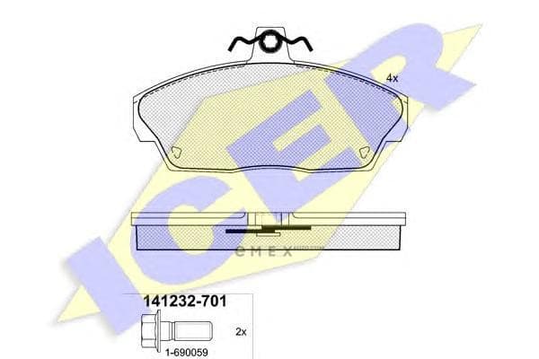 OEM BRAKE PAD 141232