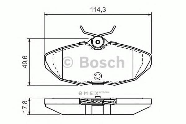 OEM BREMSBELAG 0986424702