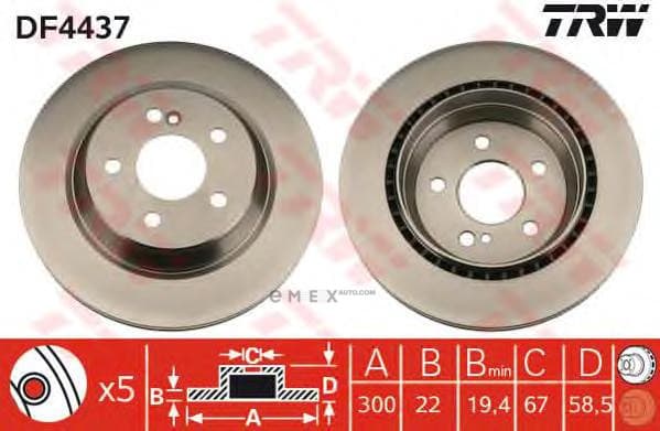 OEM BRAKE ROTOR DF4437