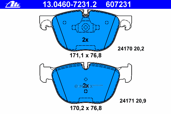 OEM PAD KIT, DISC BRAKE 13046072312