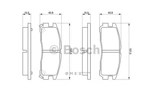 OEM BREMSBELAG 0986461145