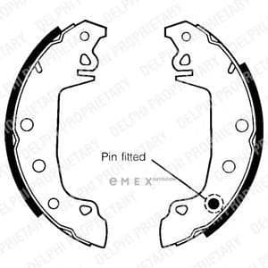 OEM BRAKE SHOE AXLE SET LS1142