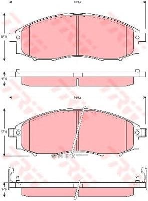 OEM PAD KIT, DISC BRAKE GDB3340