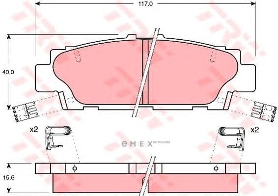 OEM BRAKE PAD GDB1257