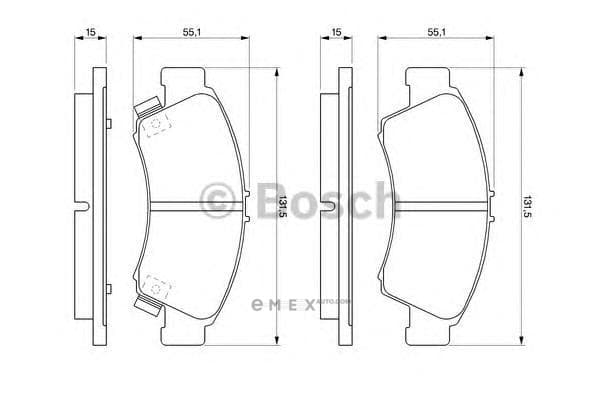 OEM BREMSBELAG 0986461126