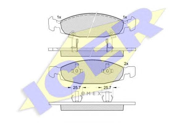 OEM BRAKE PAD 181398