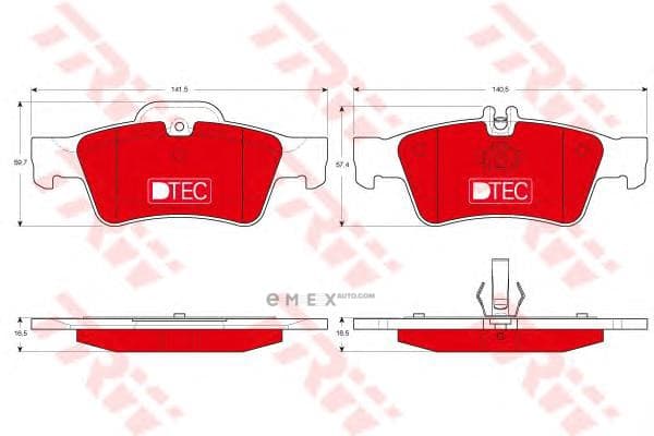 OEM PAD KIT, DISC BRAKE GDB1546DTE