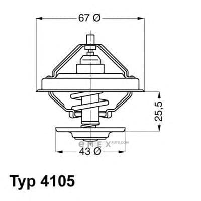 OEM THERMOSTAT ASSY 410565D