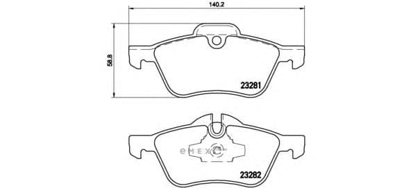 OEM BRAKE PAD FRT-MINI(R50/R53) P06030