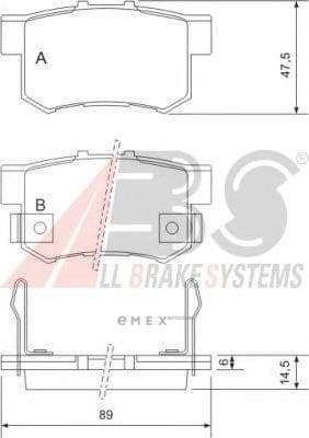 OEM PAD KIT, DISC BRAKE 36758