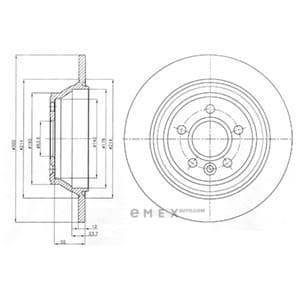 OEM BRAKE DISC (DOUBLE PACK) BG4238