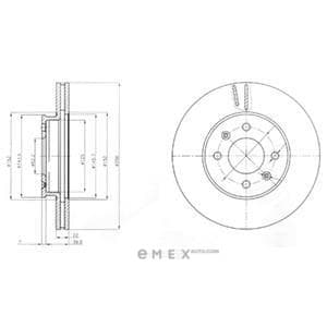 OEM BRAKE DISC (DOUBLE PACK) BG4096