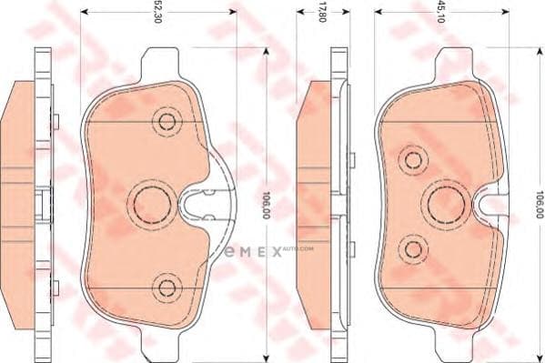 OEM PAD KIT, DISC BRAKE GDB1827