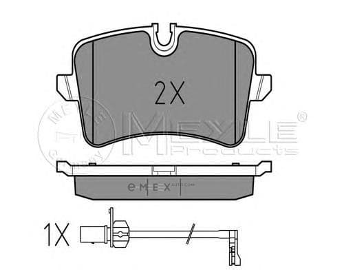 OEM PAD KIT, DISC BRAKE 0252460617W