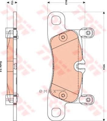 OEM PAD KIT, DISC BRAKE GDB1876