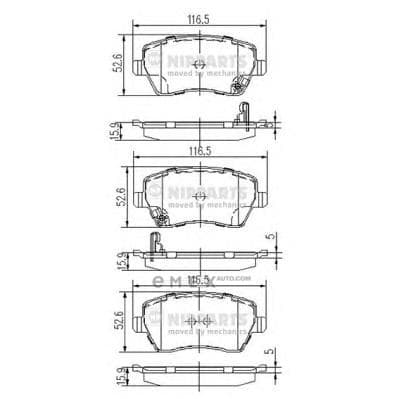 OEM NIPPARTS BRAKE PADS J3608026