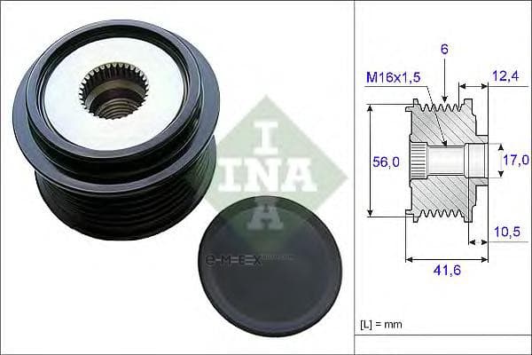 OEM PULLEY ASSY, ALTERNATOR 535021010